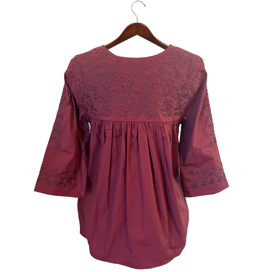 Aggie Double Maroon Saturday Blouse