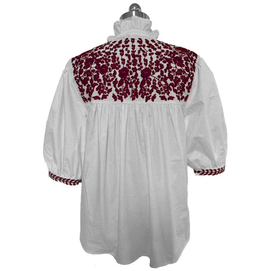 PRE-ORDER: Aggie White Tailgater Blouse (September delivery)