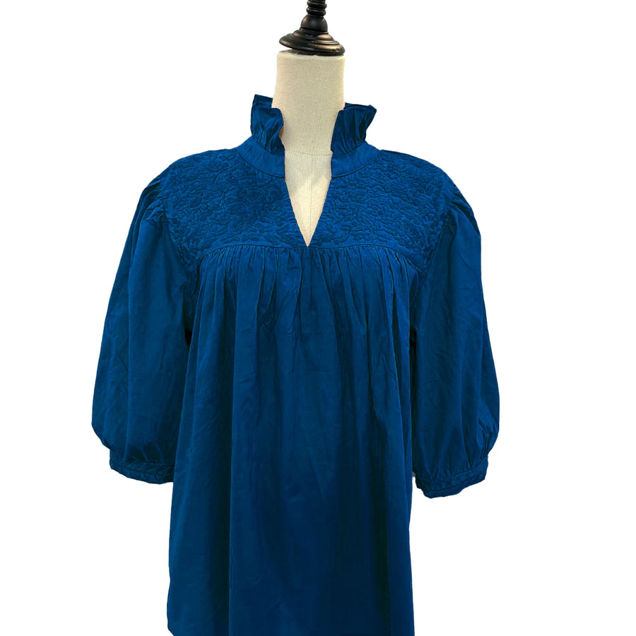 PRE-ORDER: Double Royal Blue Tailgater Blouse (October delivery)