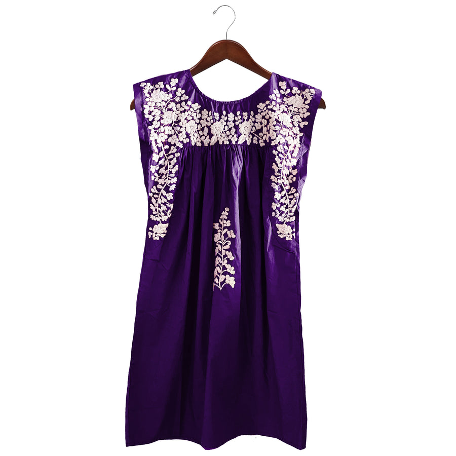 Purple & White Butterfly Dress