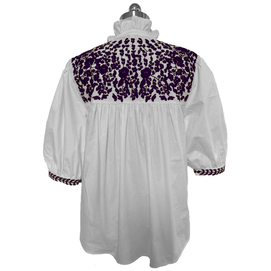 PRE-ORDER: TCU White Tailgater Blouse (September delivery)