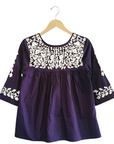 Purple & White Saturday Blouse (XS only)