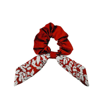 Red & White Scrunchie Bow (2022 Stock)