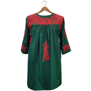 Green & Red Saturday Dress (XS only)